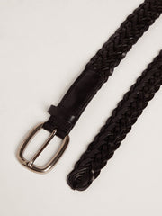 Men's black leather belt | Golden Goose