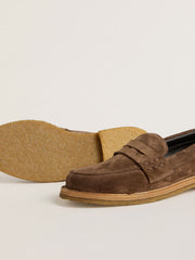 Men's Jerry loafer in dove-gray suede