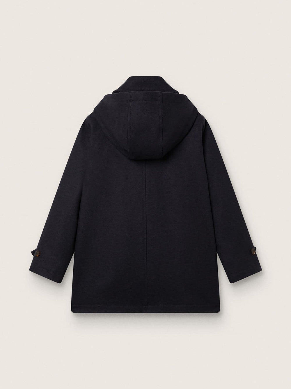 Boys’ dark blue hooded duffle coat
