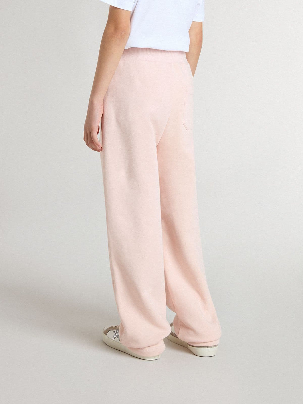 Girls’ pink joggers with print