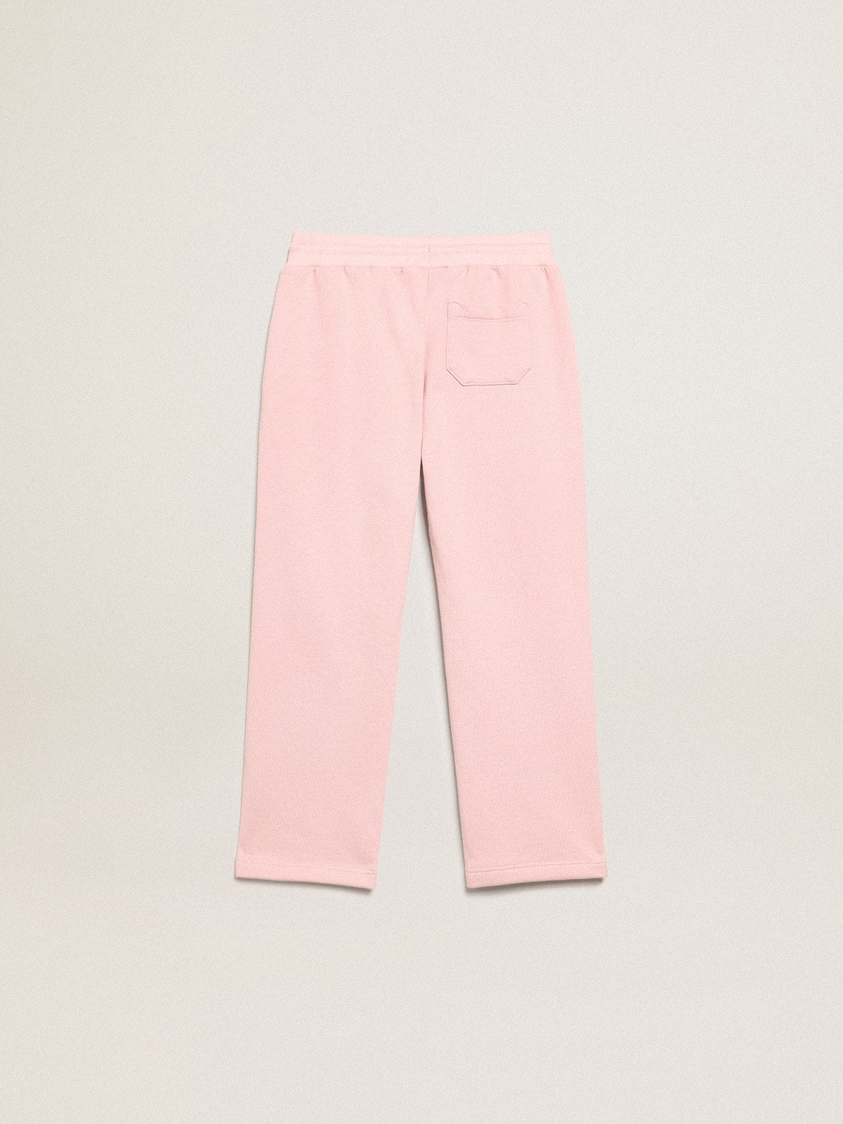 Pink joggers with glitter star on the front