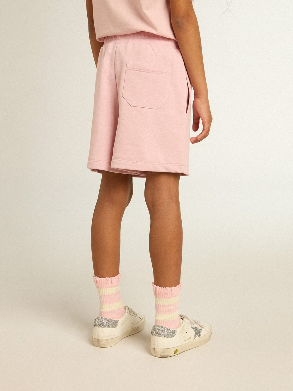 Girls’ shorts in pink with white star