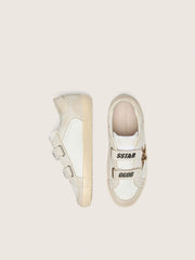 Junior Old School in nappa with leopard-print pony skin star and leather inserts