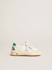 Junior Ball Star with silver star and green suede heel tab