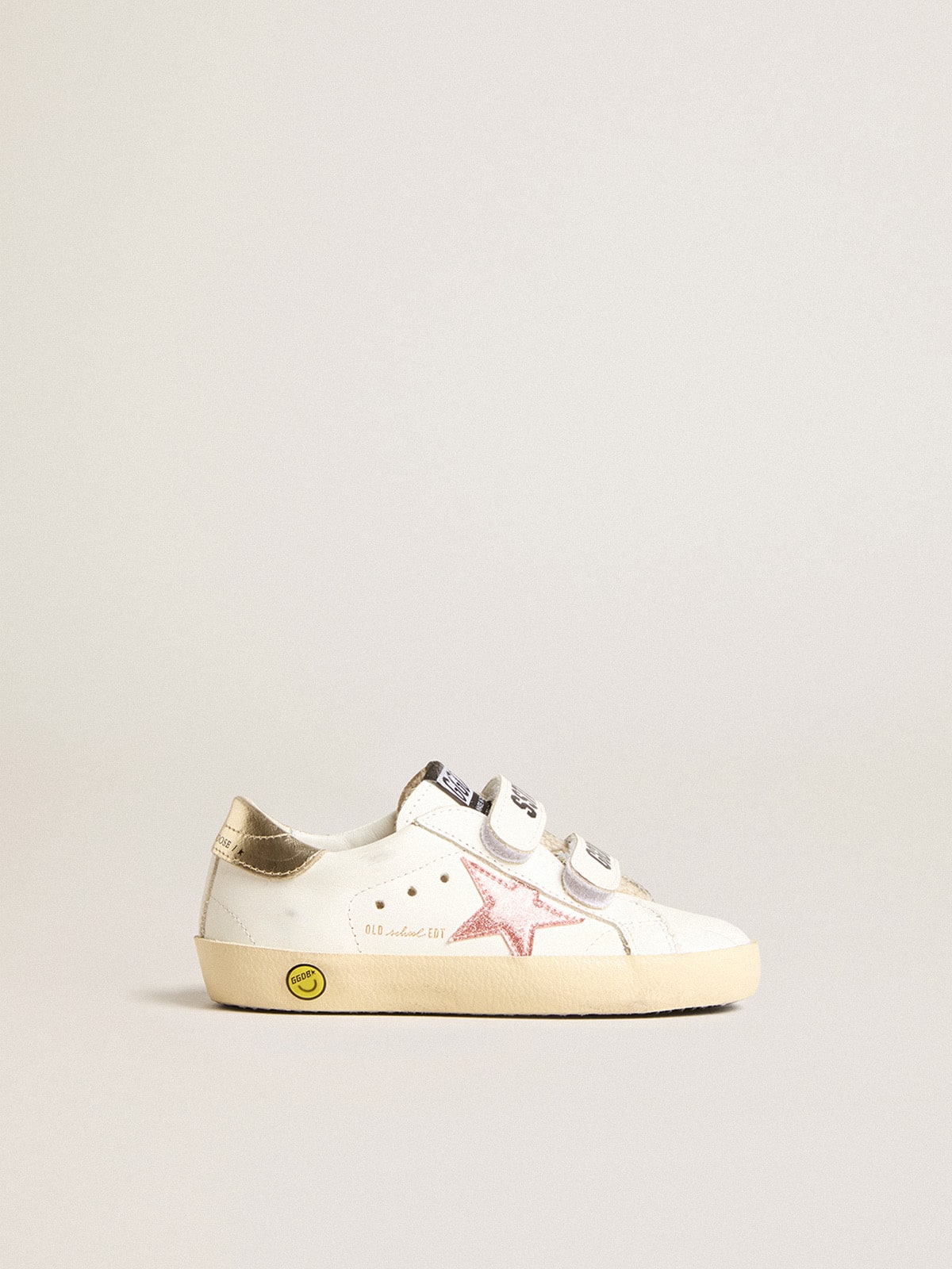 Junior Old School with metallic peach leather star