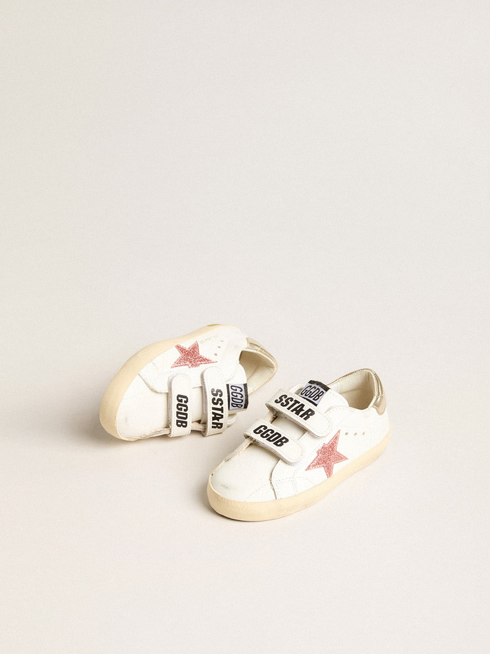 Junior Old School with metallic peach leather star