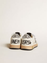 Young Ball Star in nappa with silver glitter star and heel tab