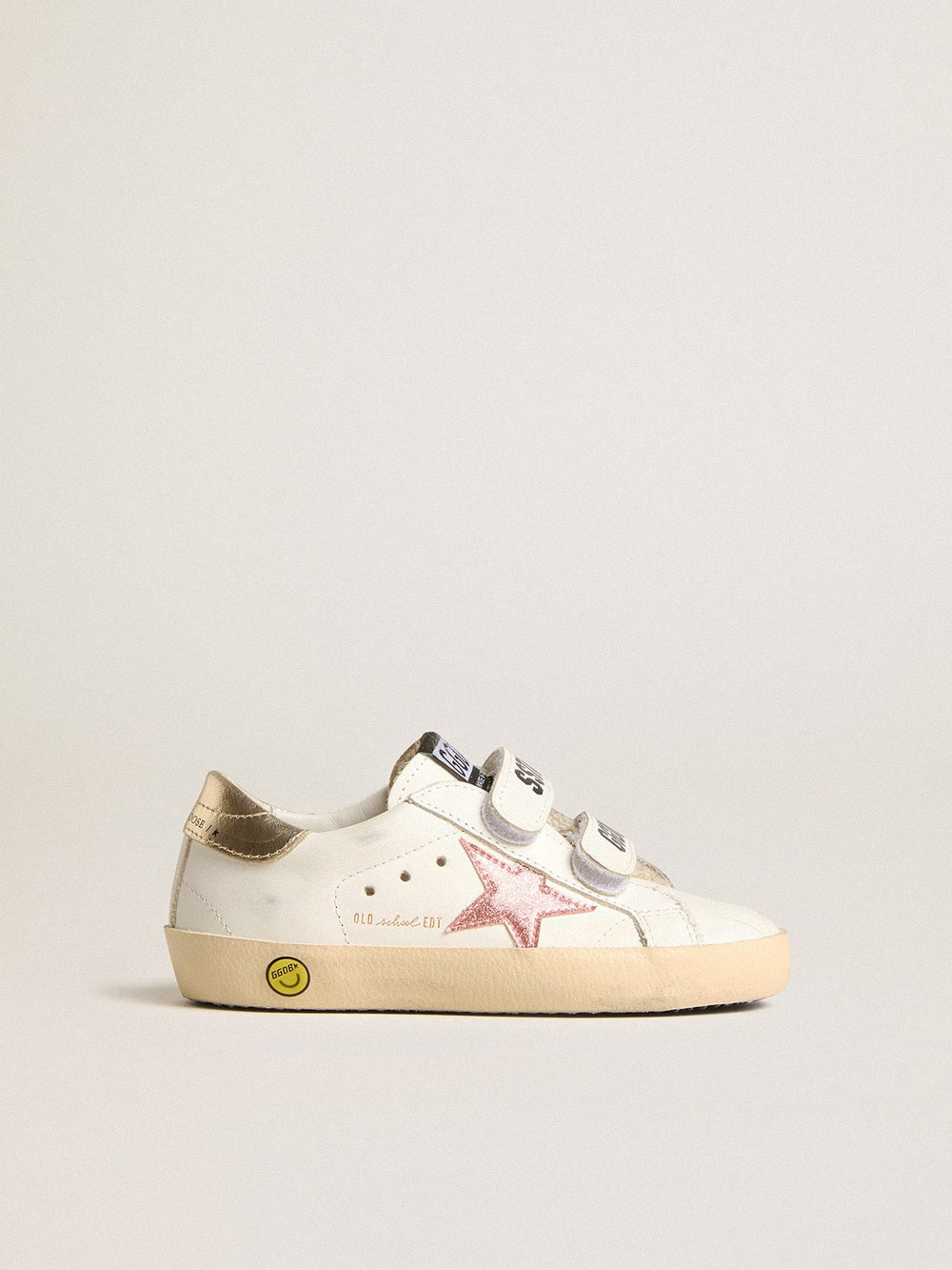 Young Old School in leather with metallic peach leather star