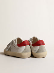 Super-Star Young with suede star and red leather heel tab