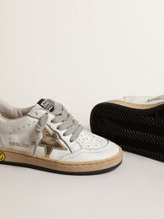 Ball Star Young with gold metallic leather star and heel tab