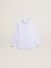 Boys’ shirt with light blue stripes