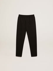 Boys’ black joggers with white stars